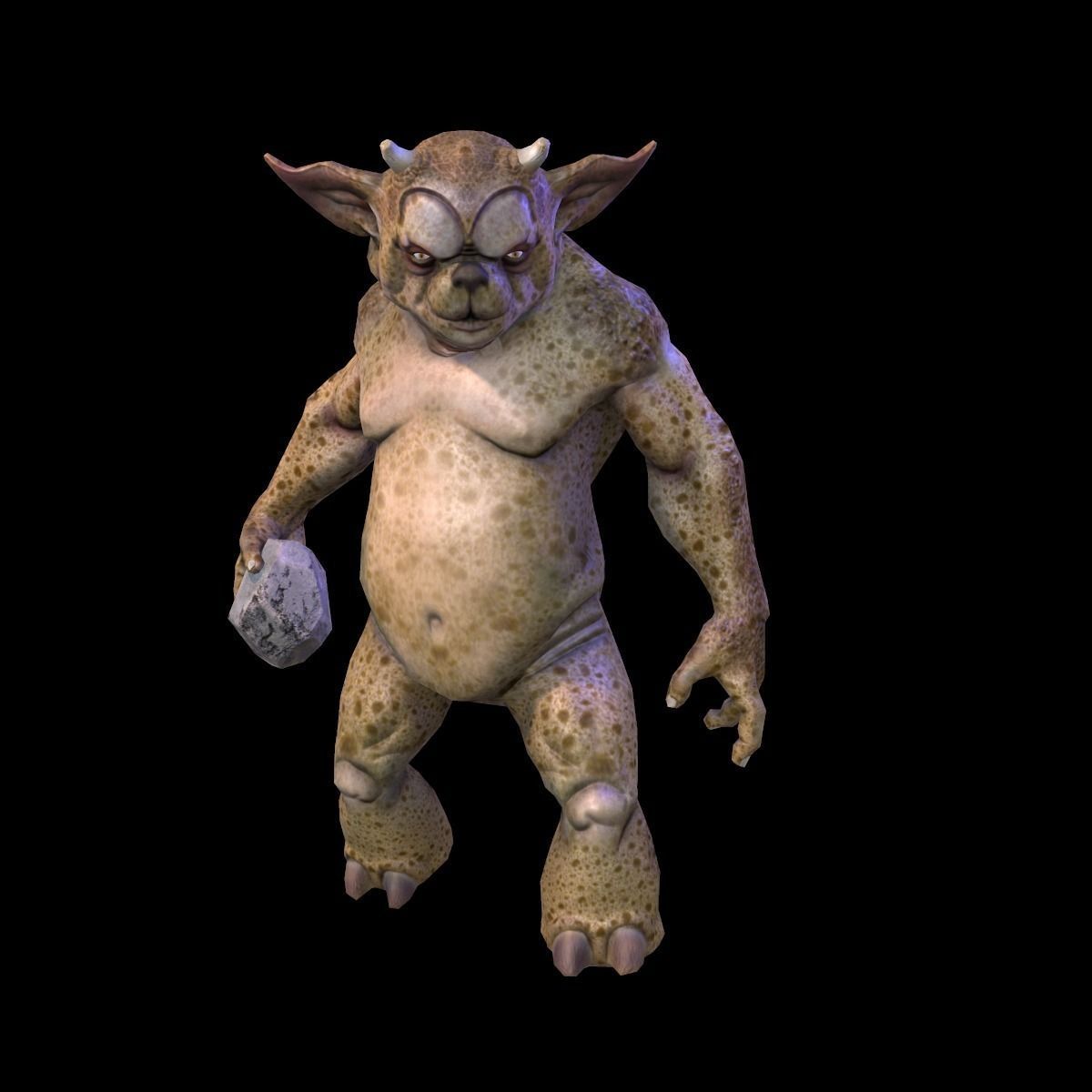Characte Beast Low-poly 3D model_2
