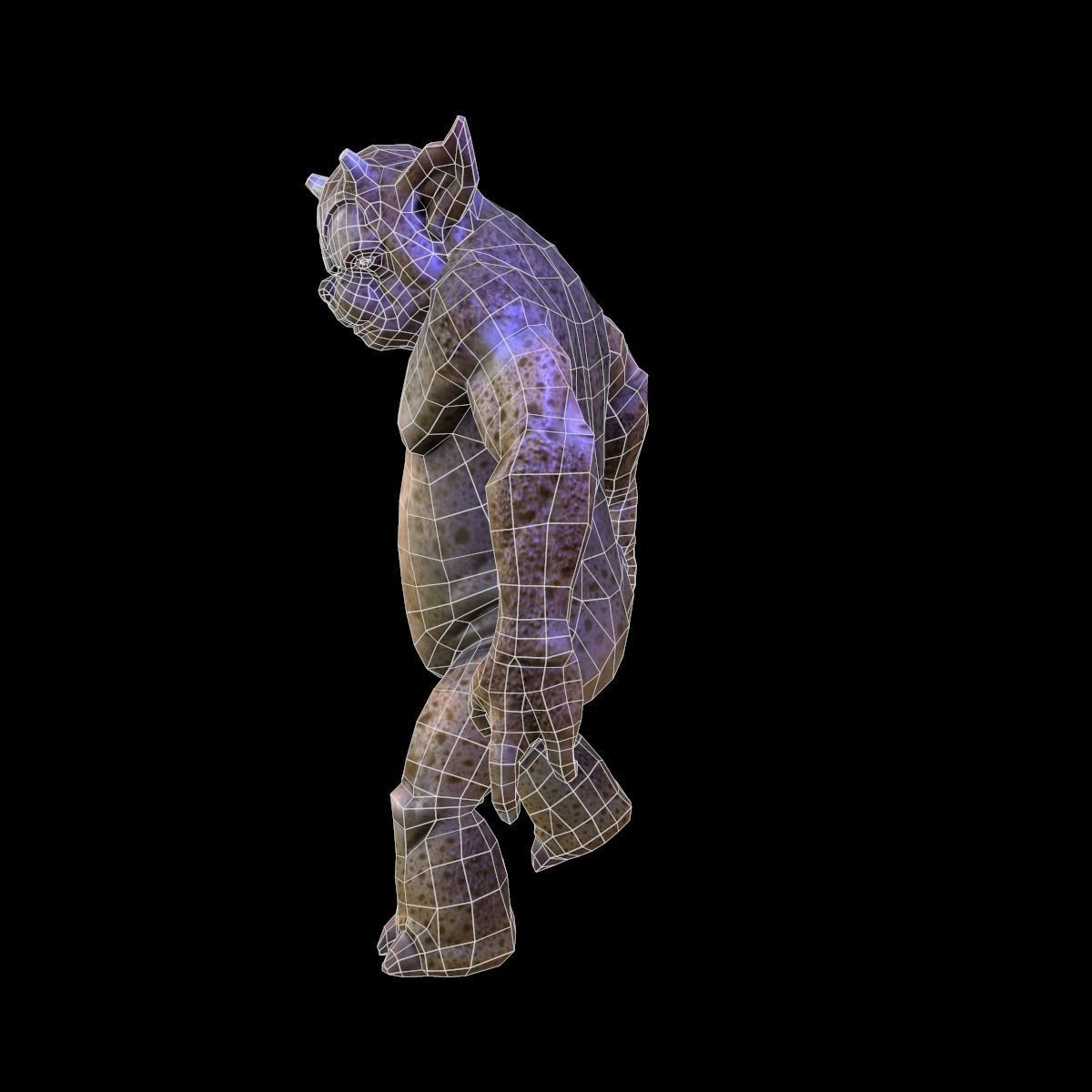 Characte Beast Low-poly 3D model_6