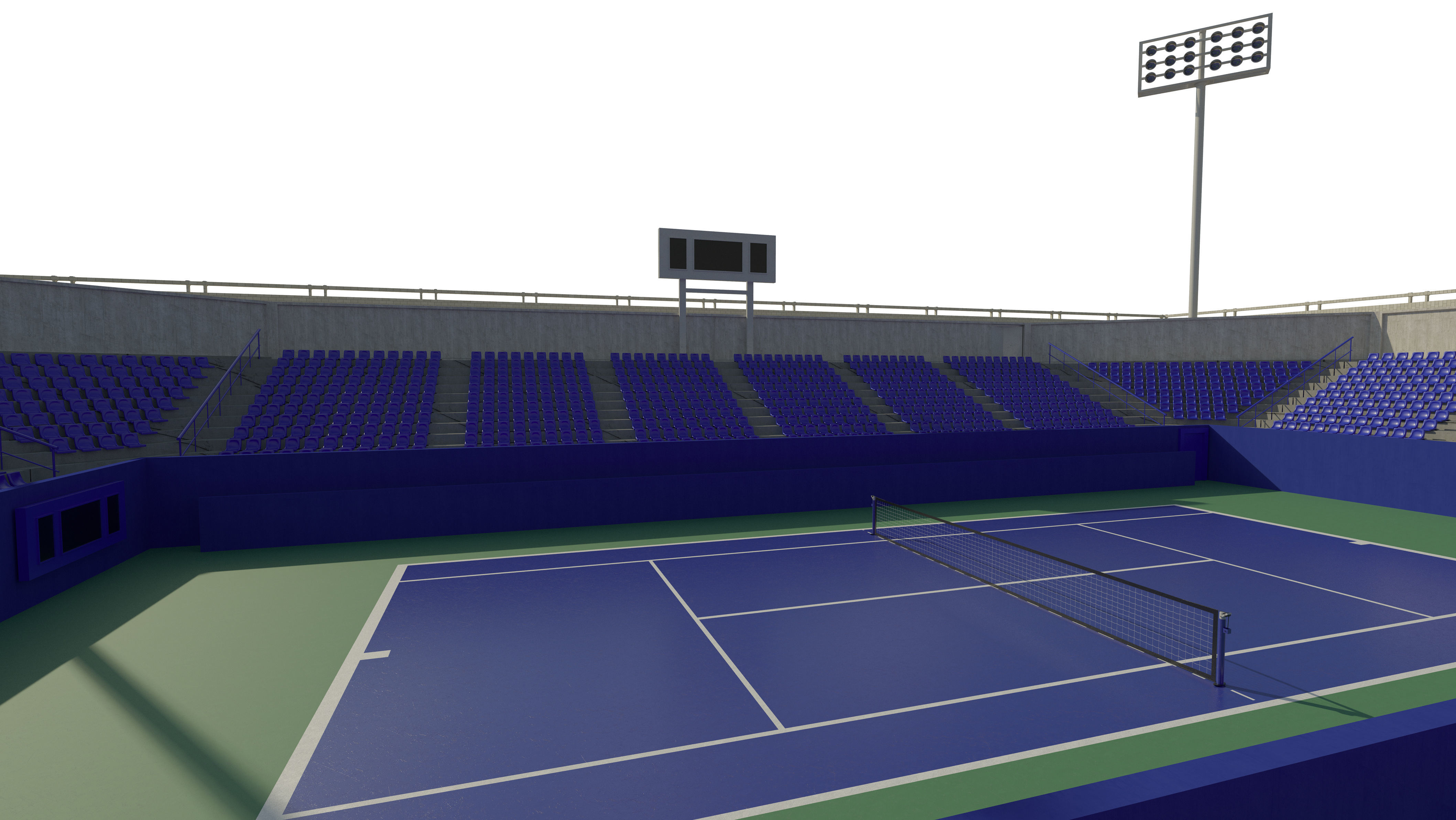 Tennis court 3D model_8