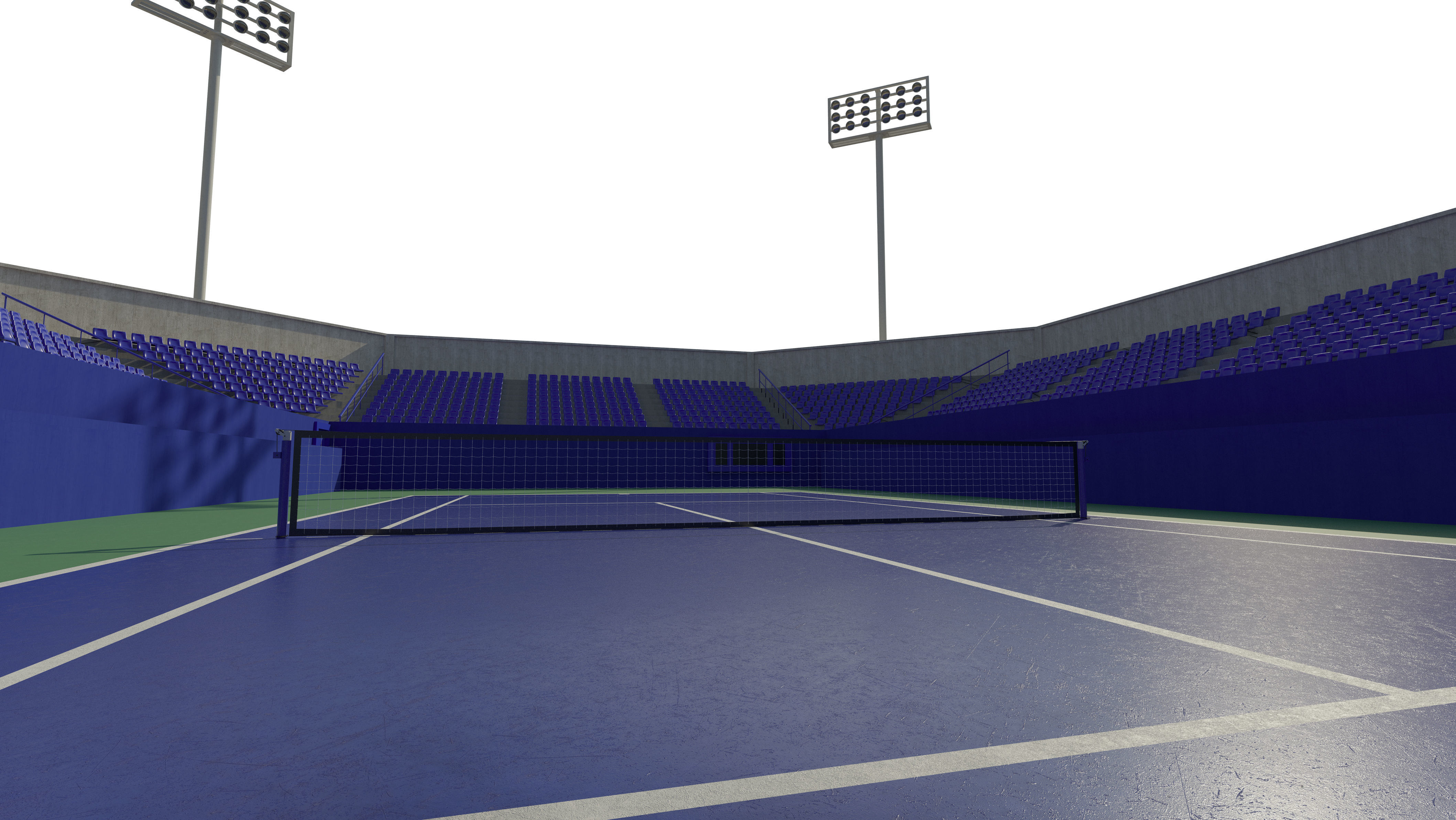 Tennis court 3D model_6