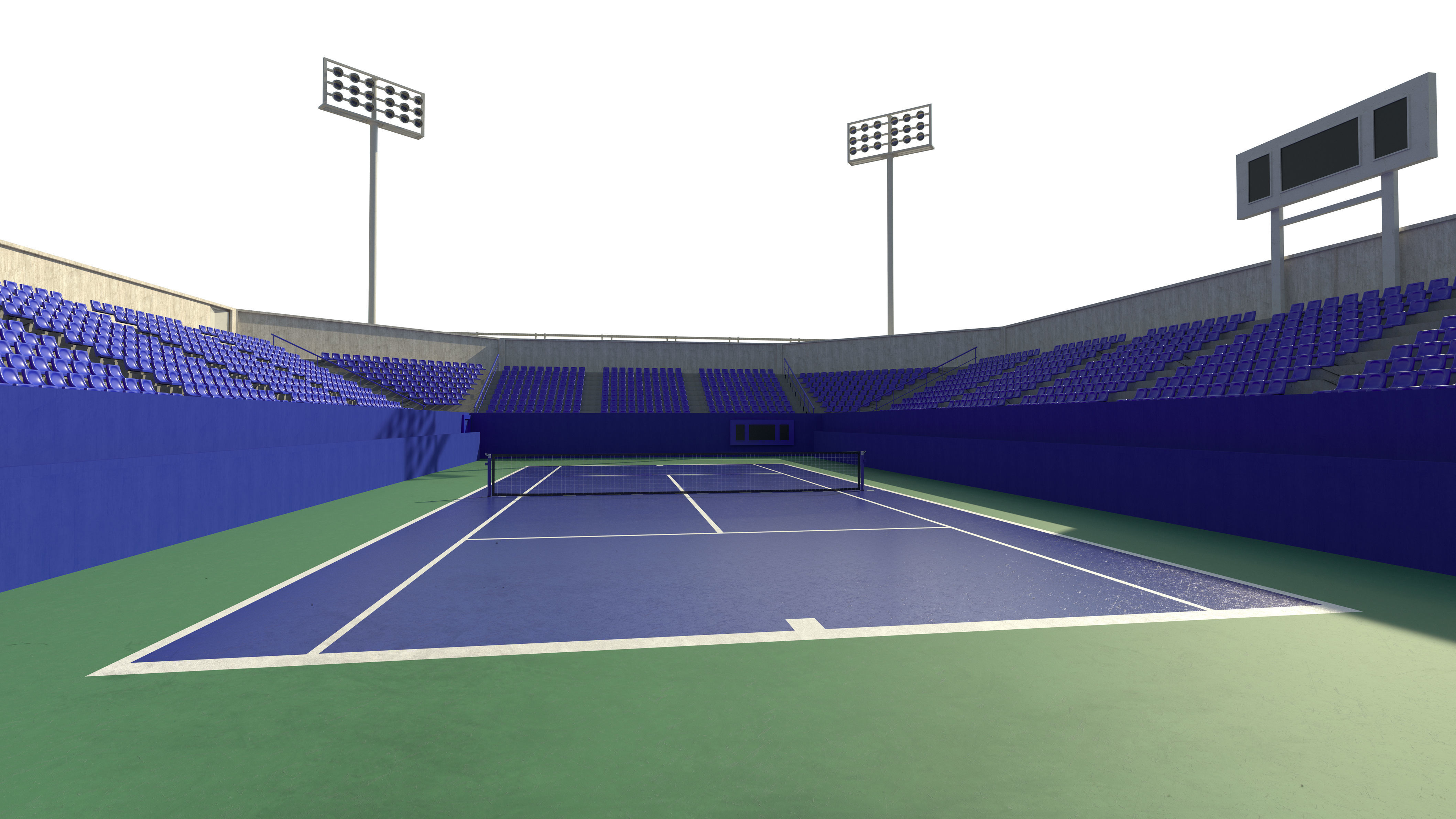 Tennis court 3D model_9