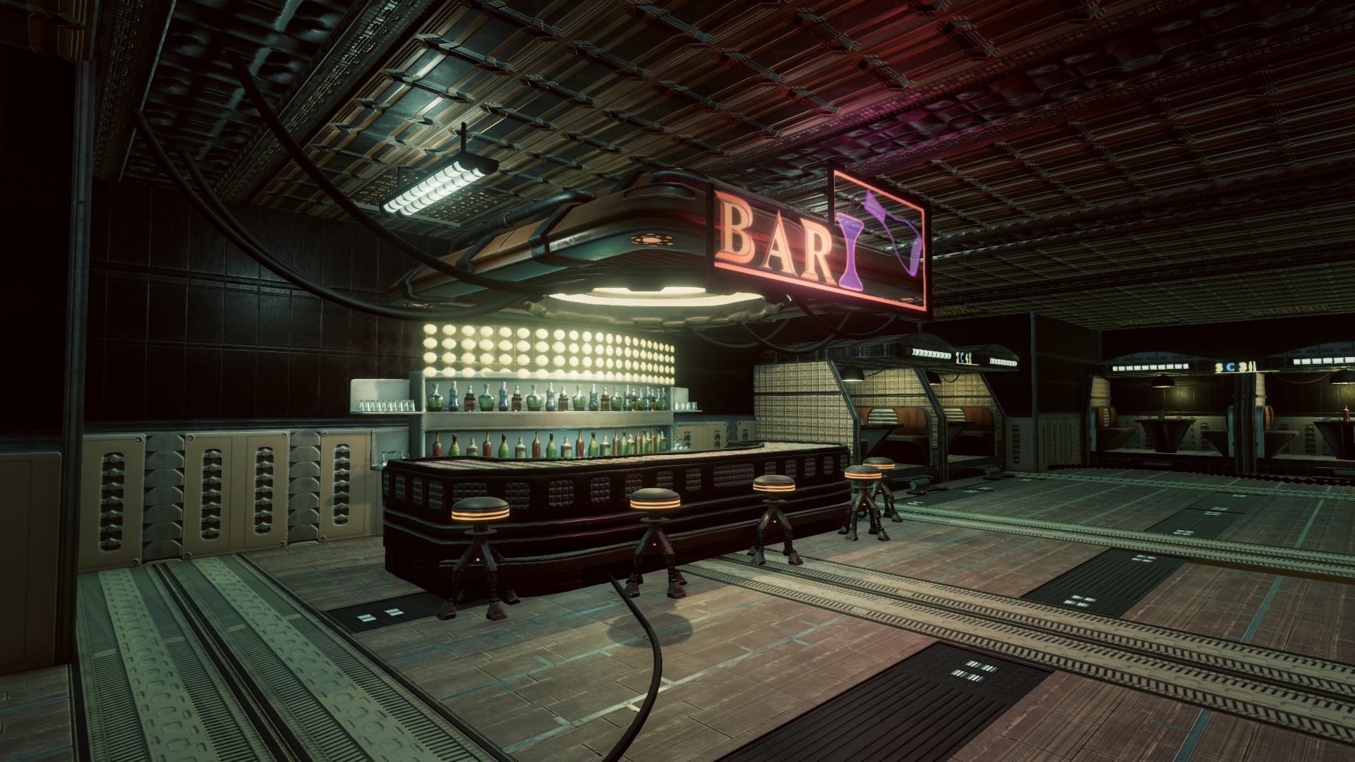 Artsate - Futuristic Bar Environment Low-poly 3D model_3