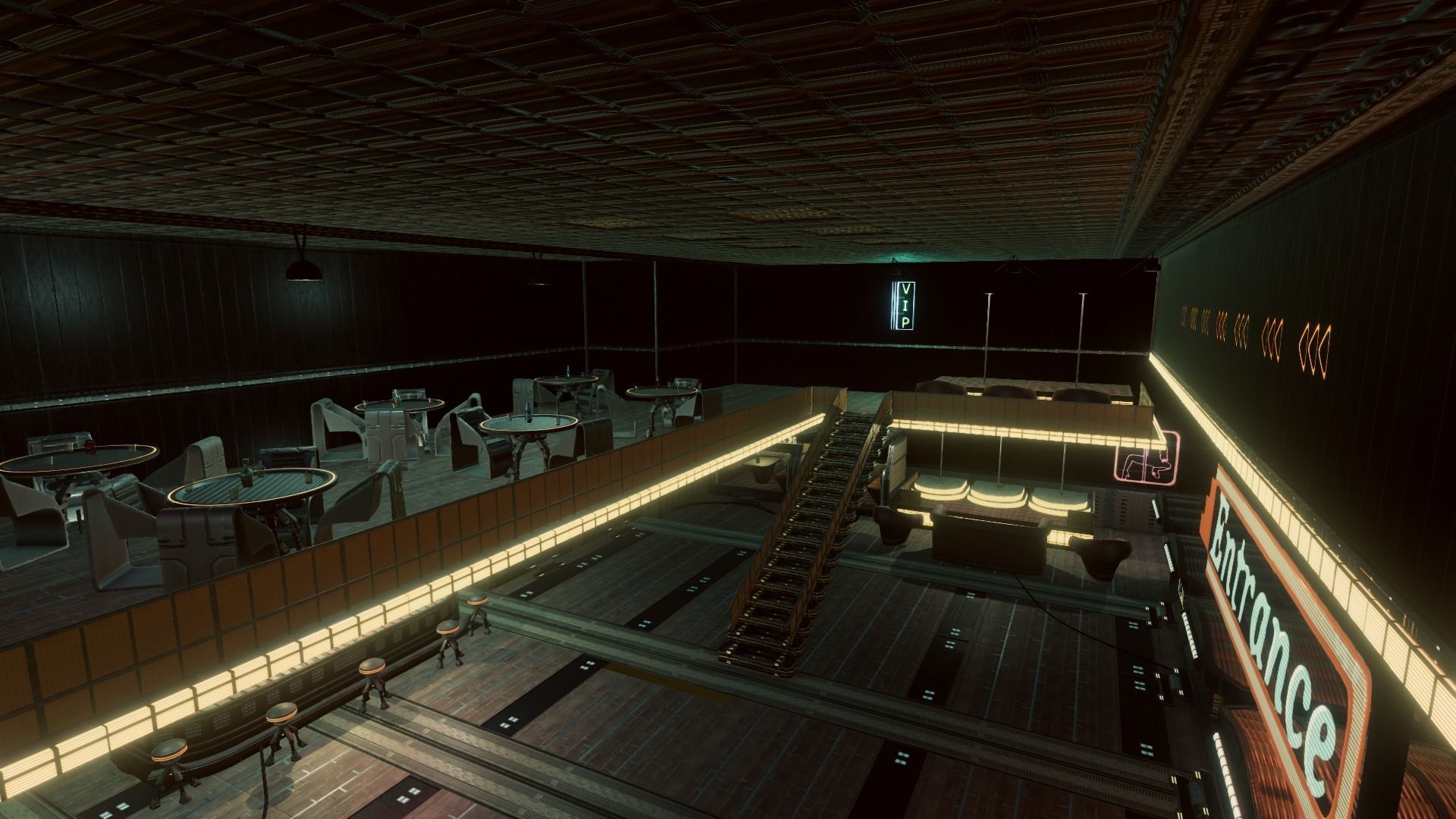 Artsate - Futuristic Bar Environment Low-poly 3D model_2