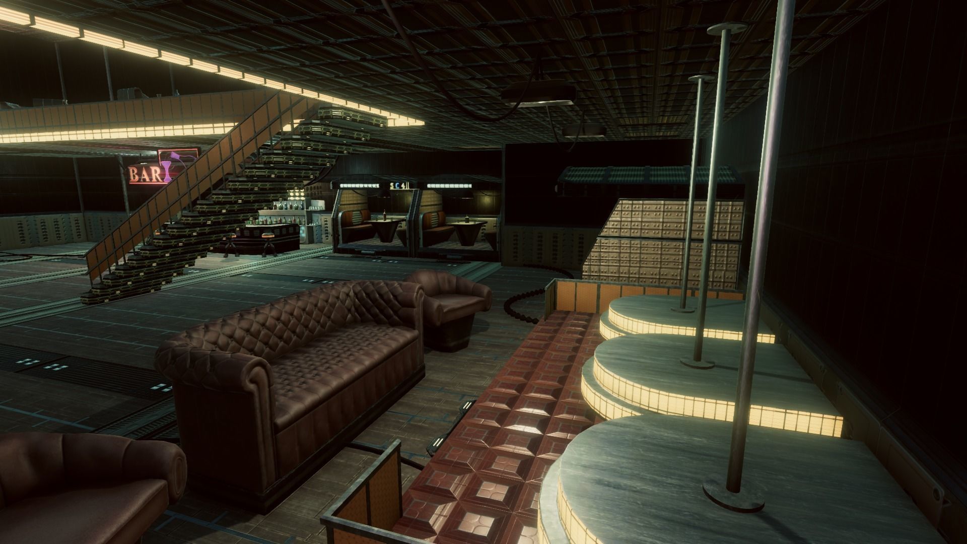 Artsate - Futuristic Bar Environment Low-poly 3D model_7