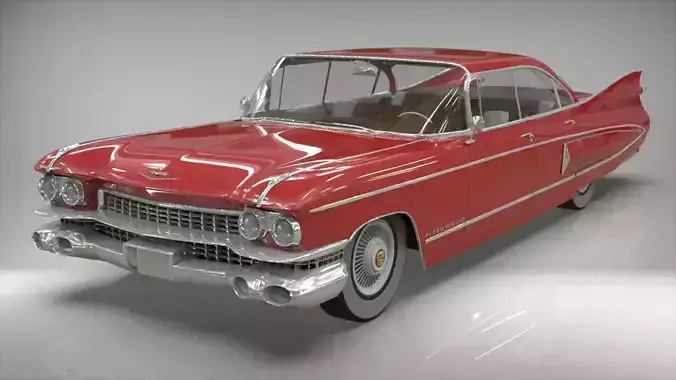 Cadillac  fleetwood 1959 3D model
