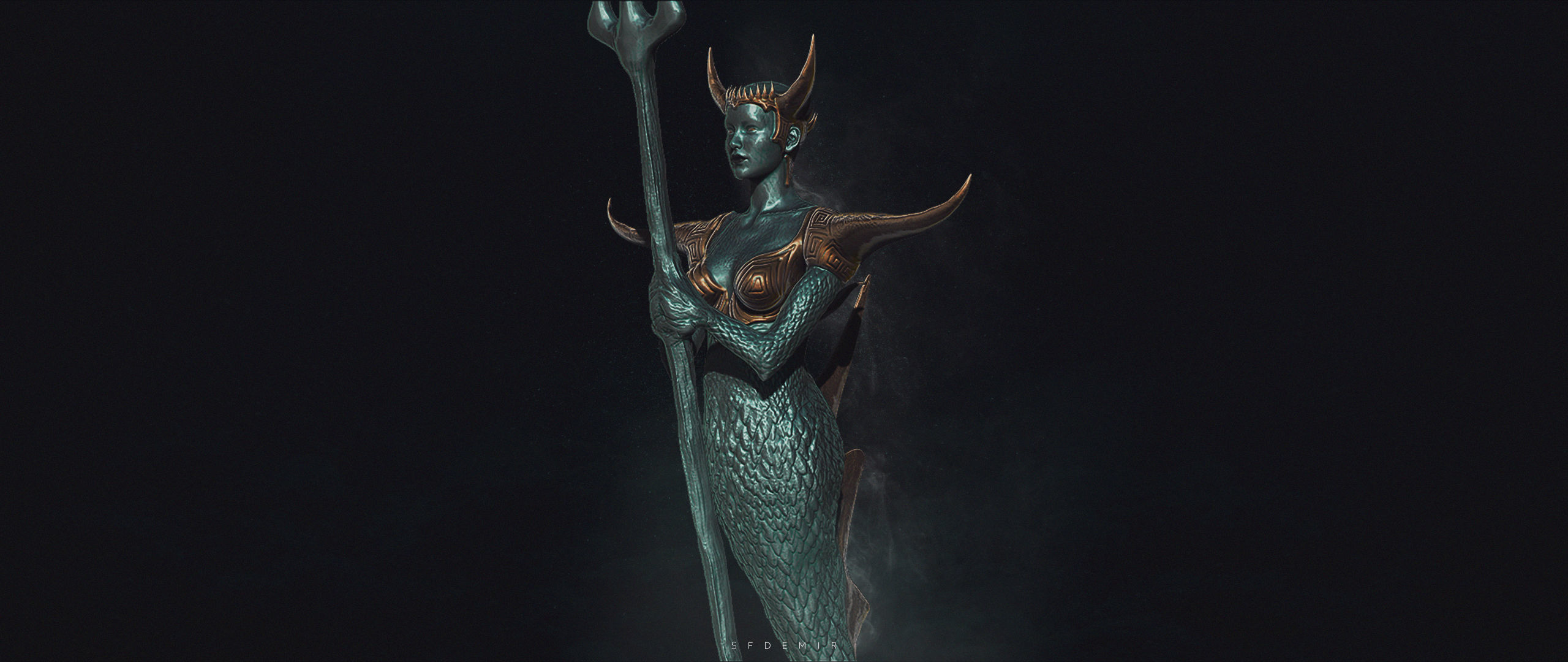 Siren Queen Anemone 3D model_2