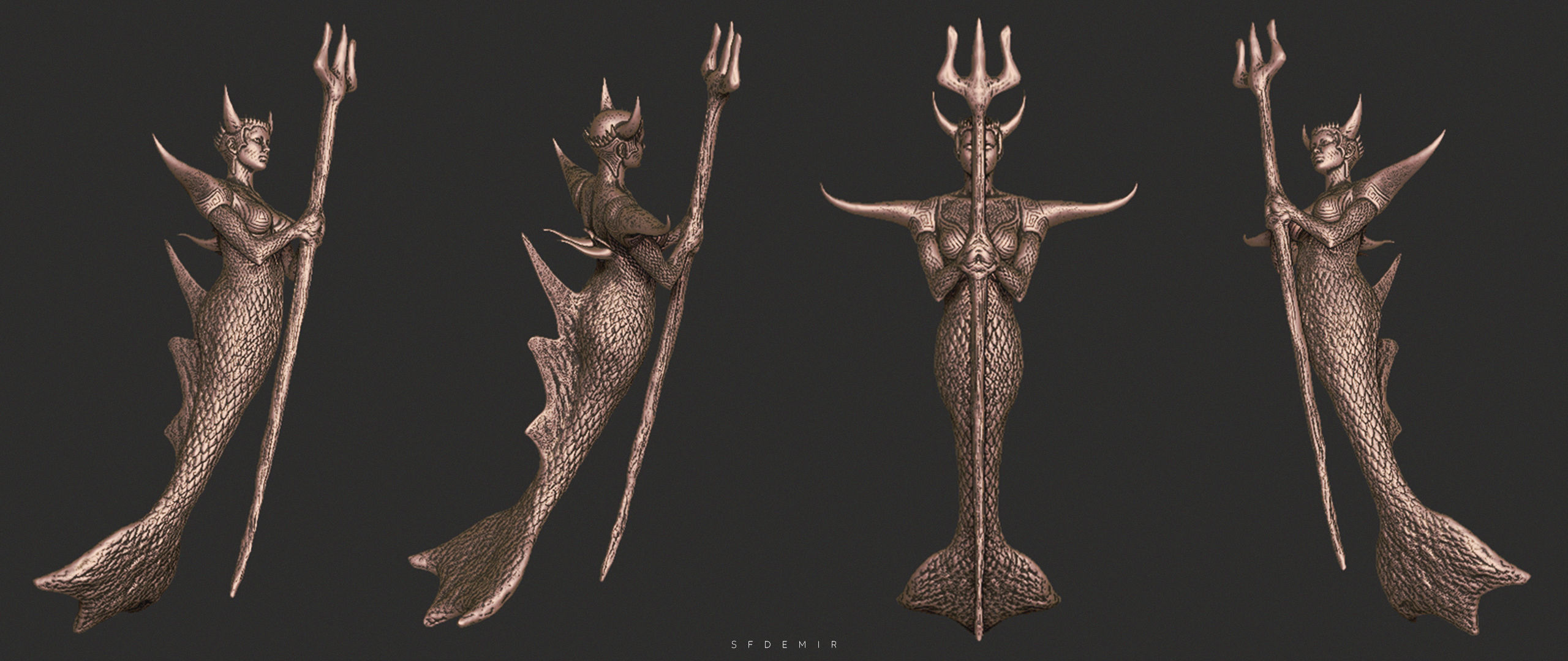 Siren Queen Anemone 3D model_11