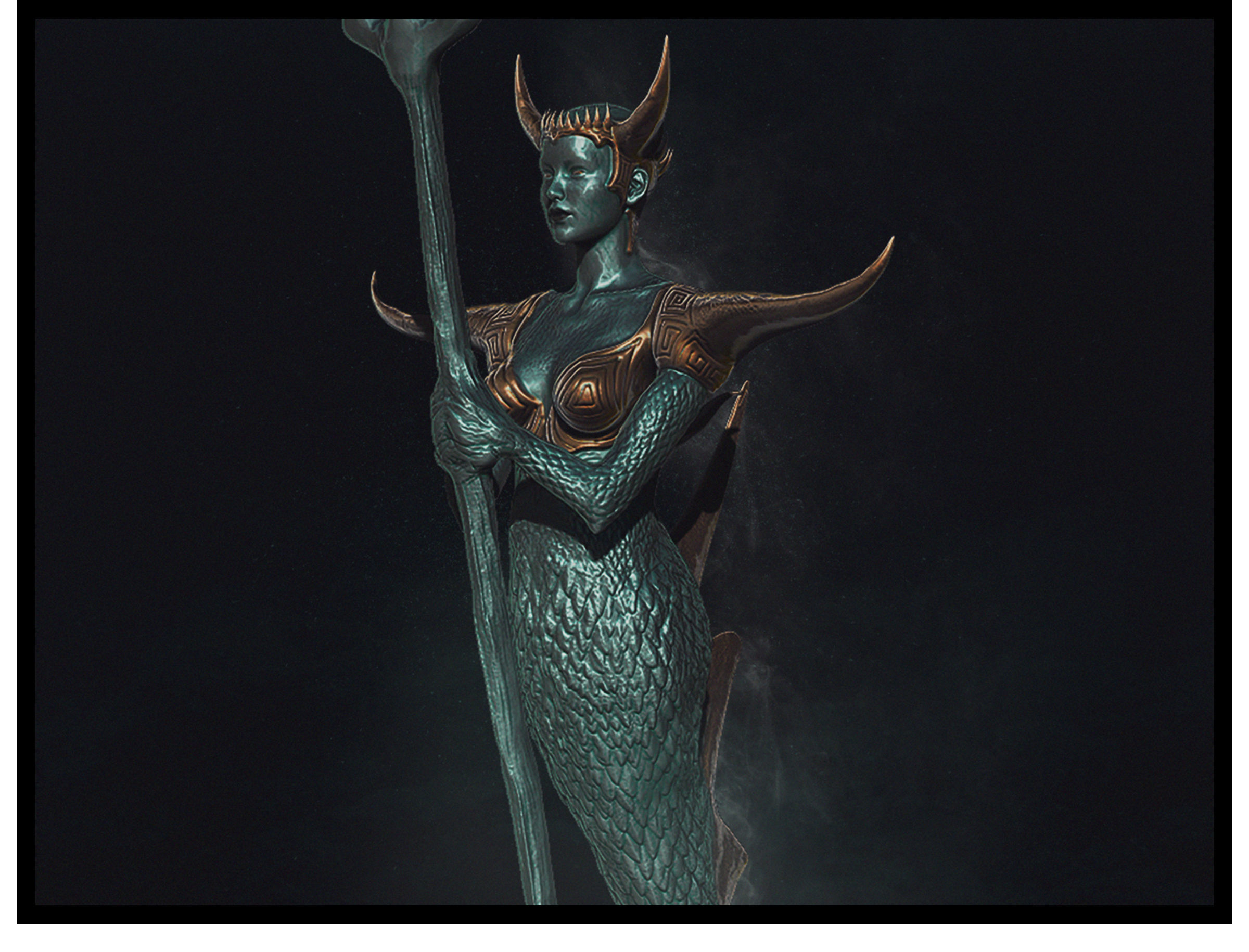 Siren Queen Anemone 3D model_1