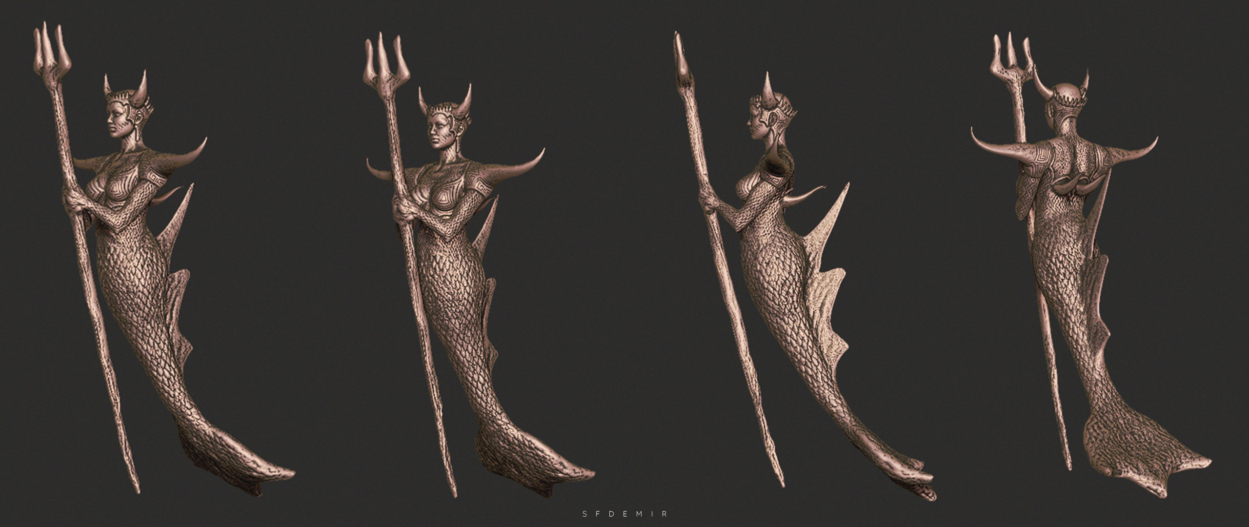 Siren Queen Anemone 3D model_10
