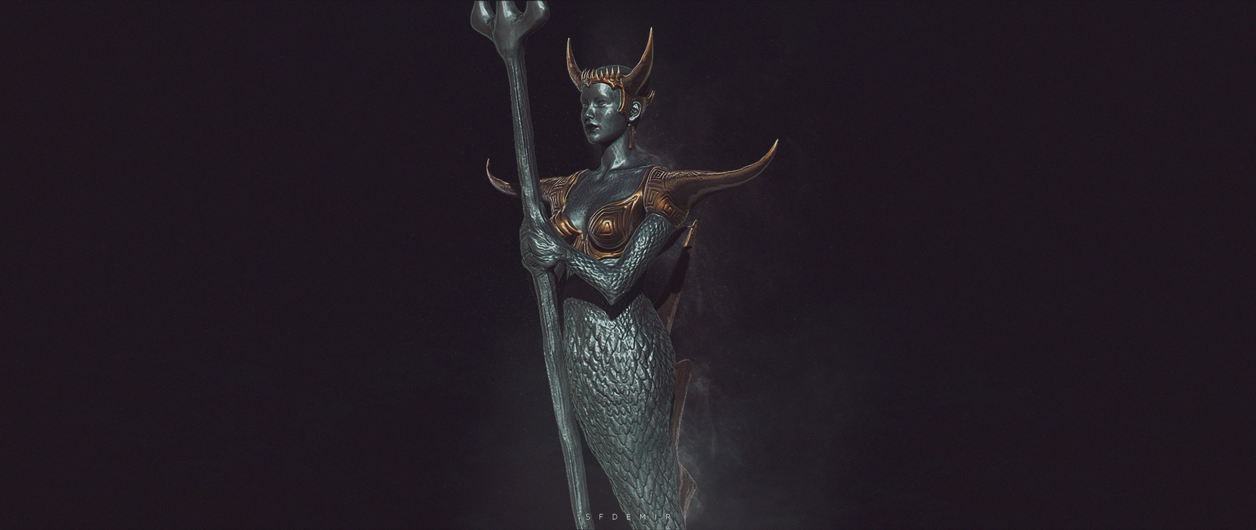 Siren Queen Anemone 3D model_5