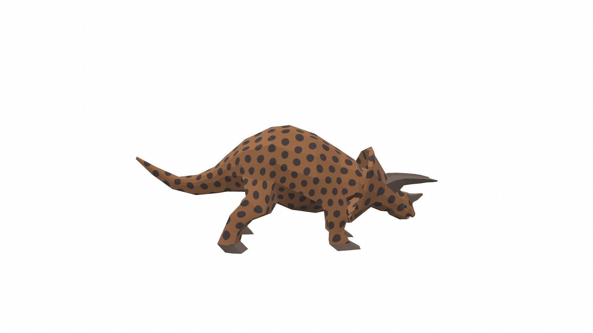 Dinosaur Triceratops - 03 Low-poly 3D model_2
