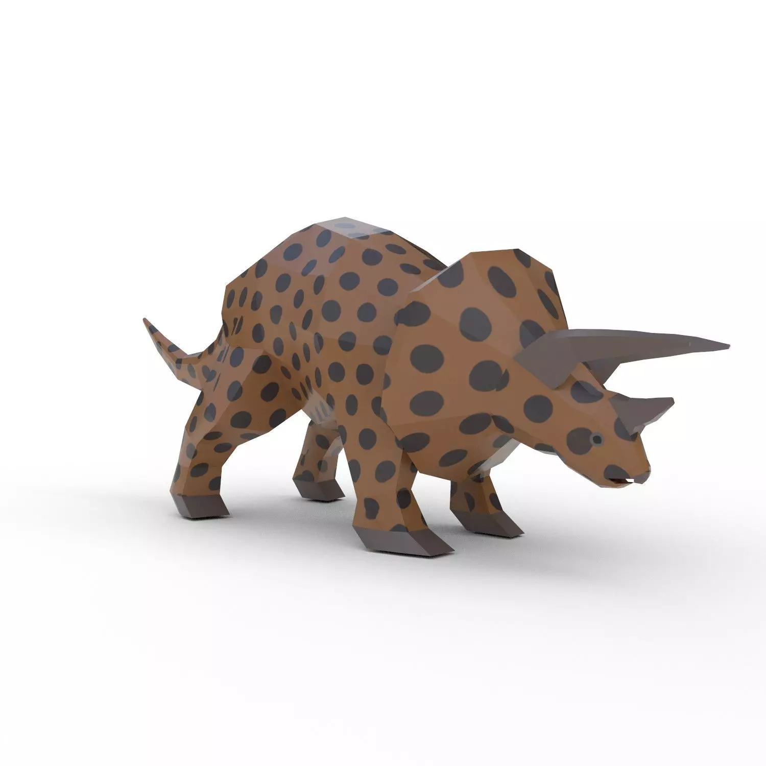 Dinosaur Triceratops - 03 Low-poly 3D model_0