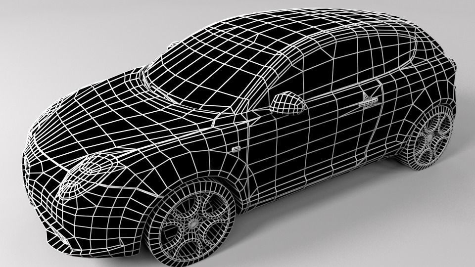 ALFA ROMEO MITO LOWPOLY Low-poly 3D model_5