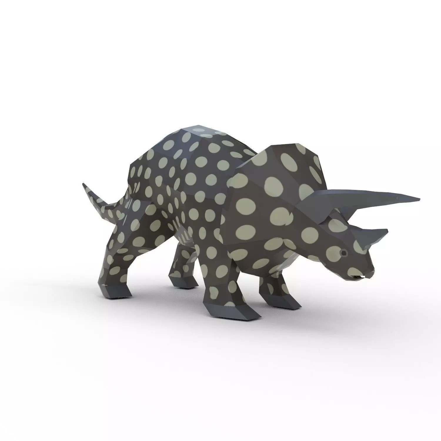 Dinosaur Triceratops - 02 Low-poly 3D model_0