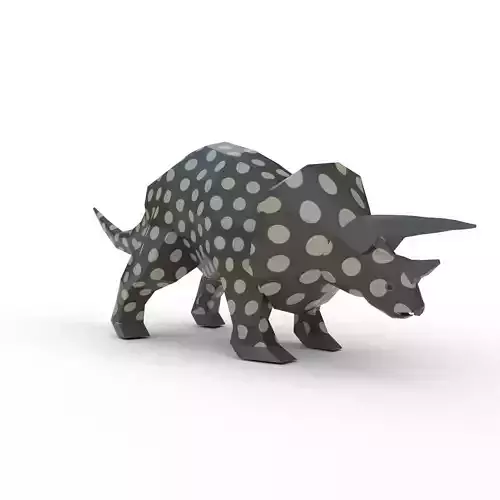 Dinosaur Triceratops - 02 Low-poly 3D model