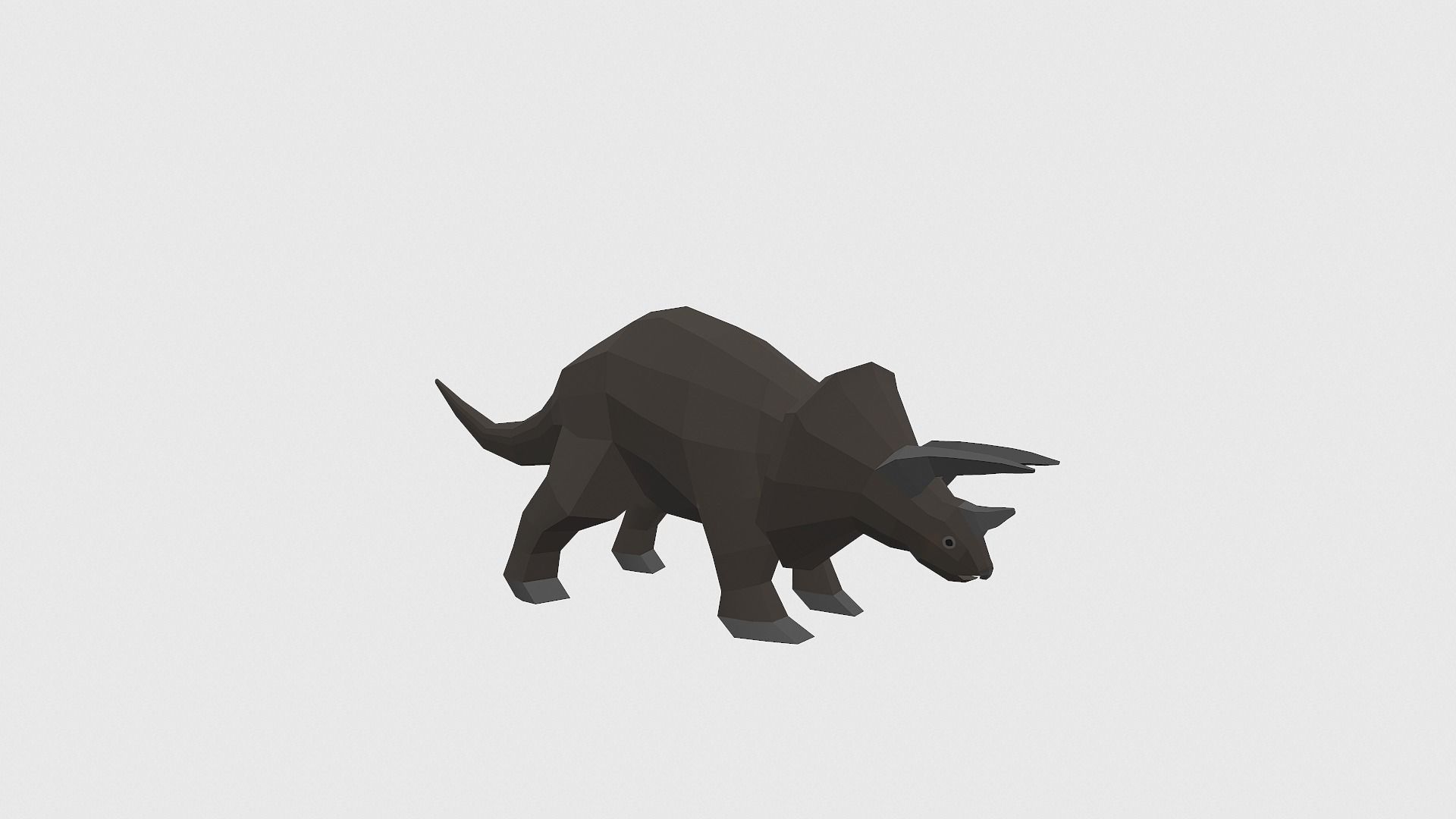 Dinosaur Triceratops - 02 Low-poly 3D model_12