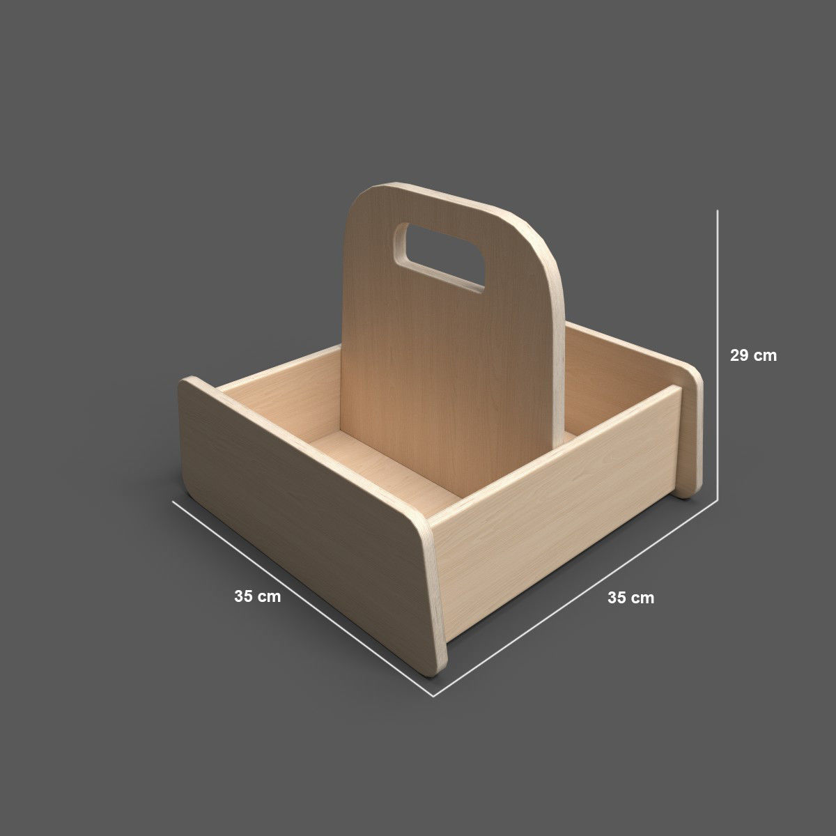 Basket Up Low-poly 3D model_2