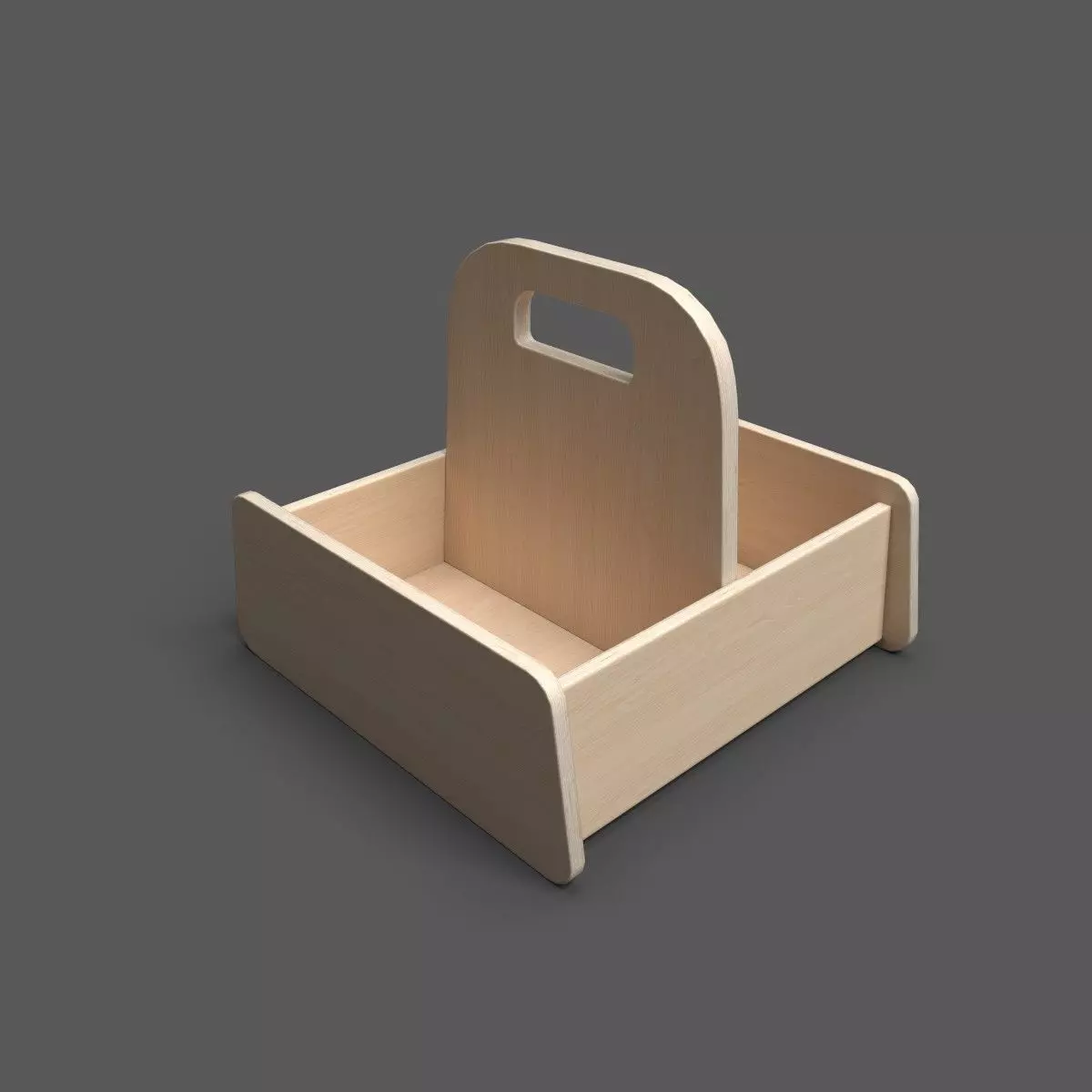 Basket Up Low-poly 3D model_0