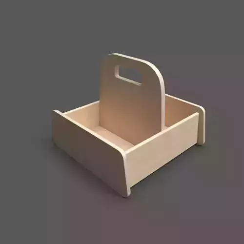 Basket Up Low-poly 3D model