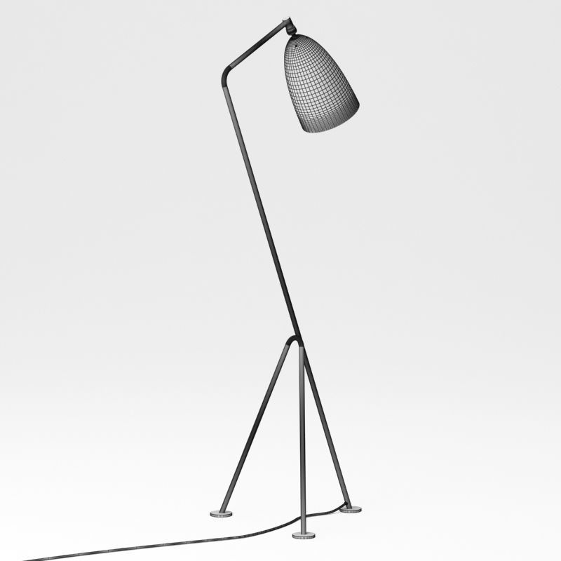Gubi Grashoppa Floor Lamp 3D model_3