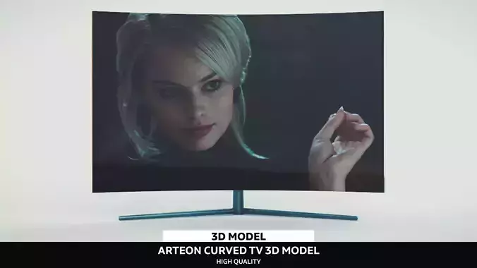 Arteon Curved TV Low-poly 3D model
