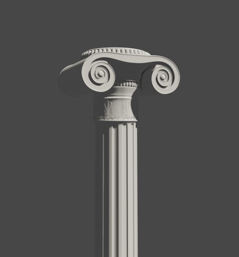 Greek Column  3D model_2