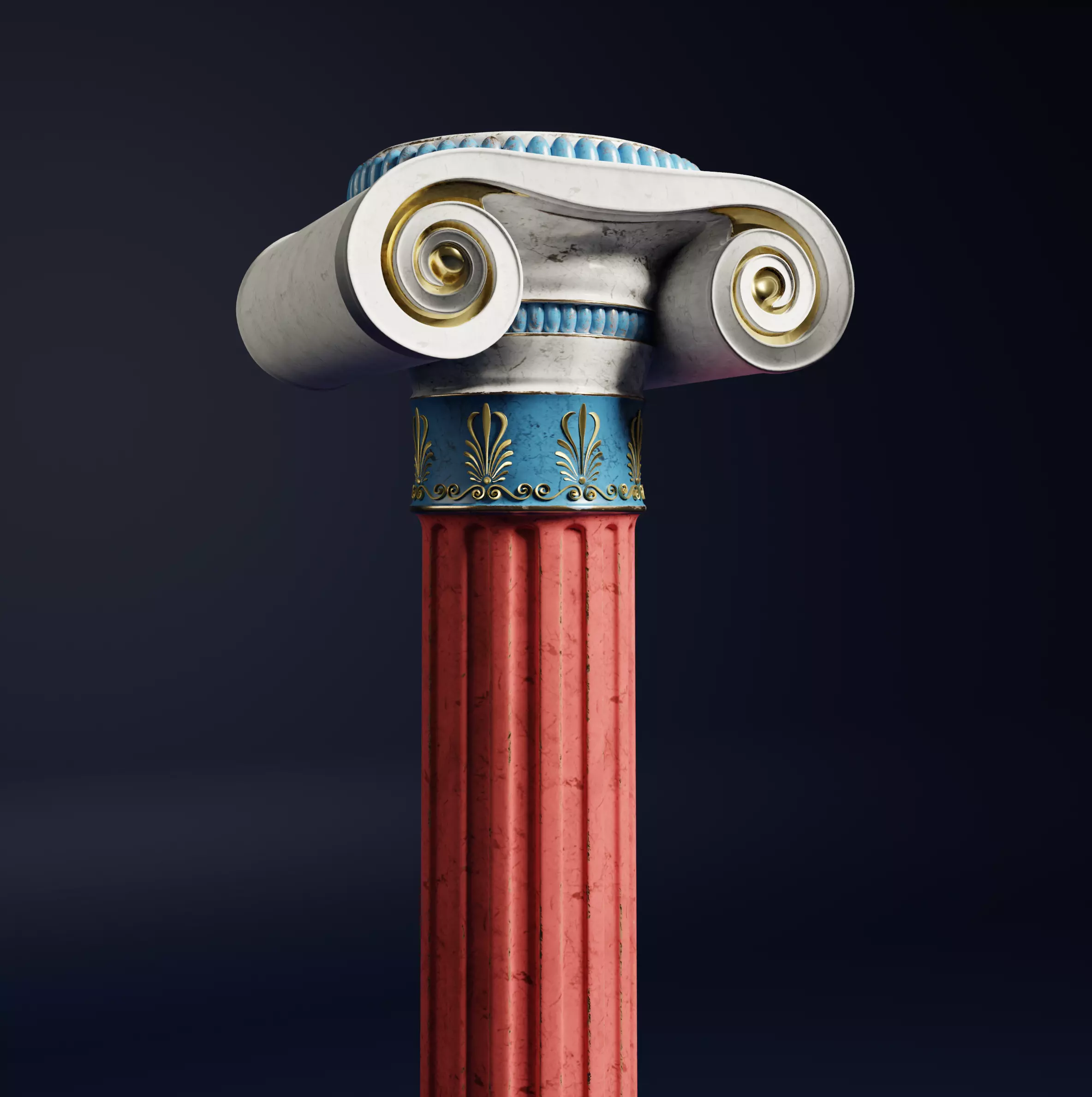 Greek Column  3D model_0