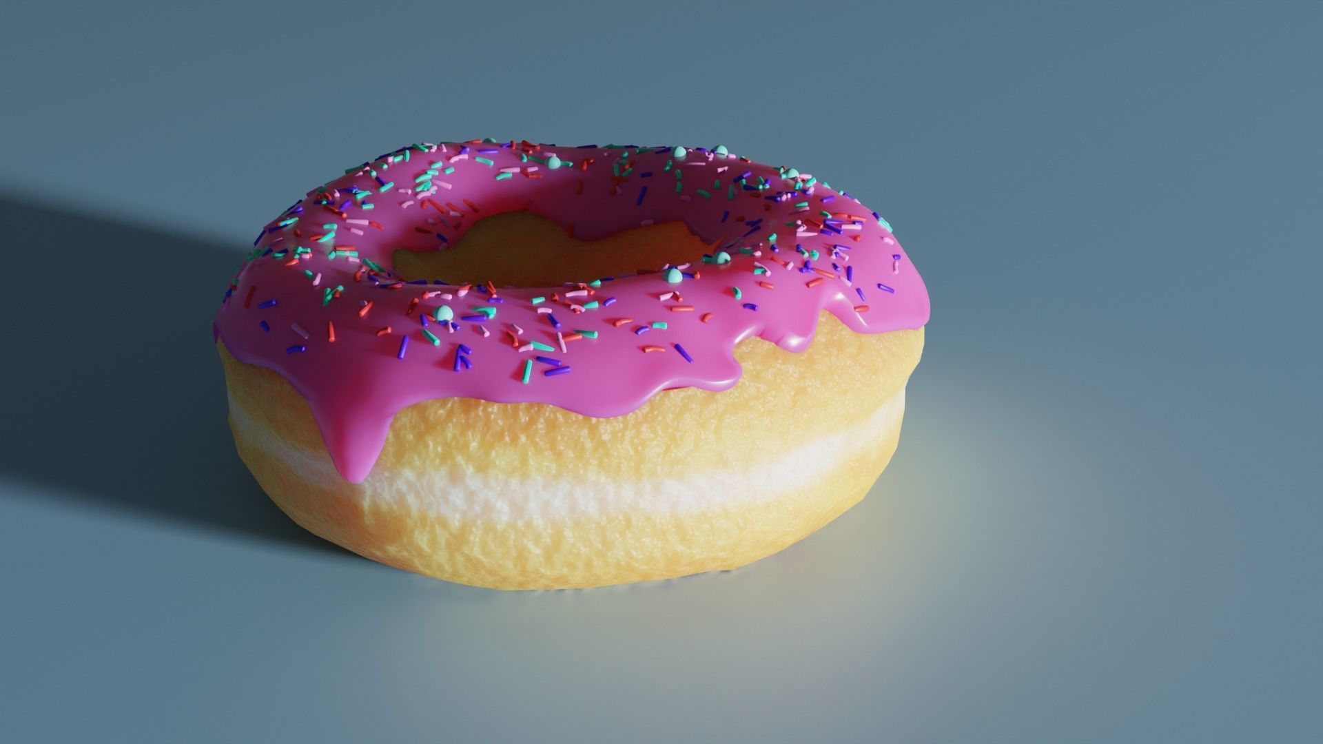 Donut and Cup 3D model_2