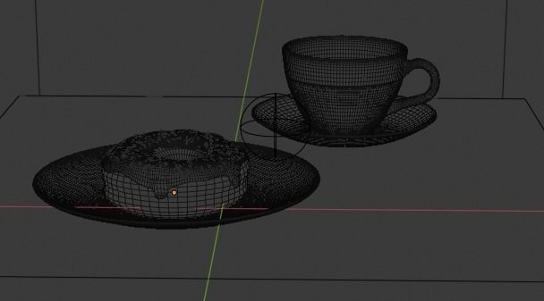 Donut and Cup 3D model_3