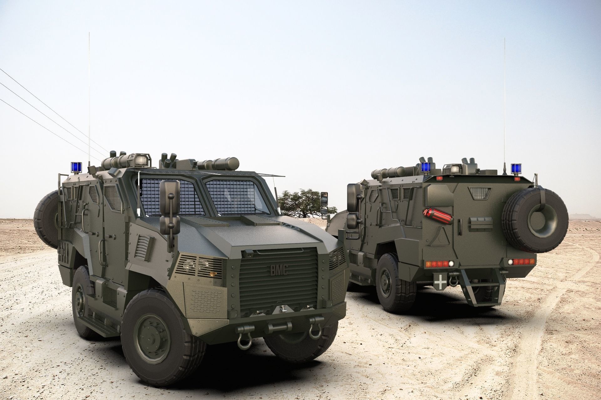 BMC Vuran Low-poly 3D model_6