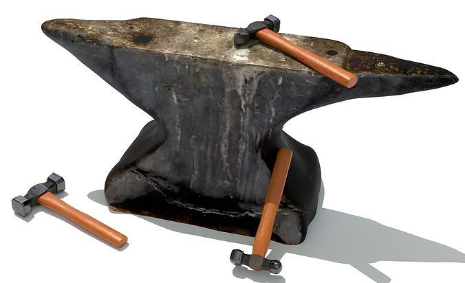 Anvil and forging hammers collection 