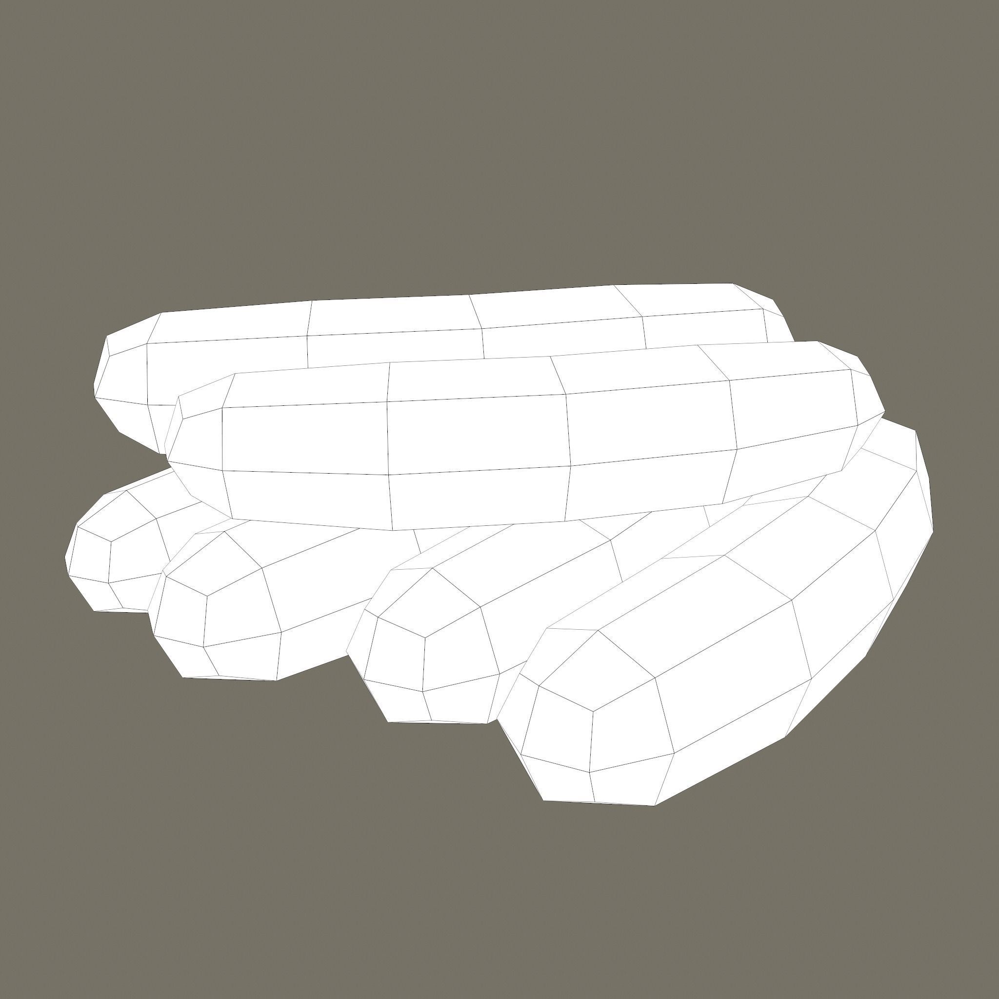 Sausages Low-poly 3D model_30