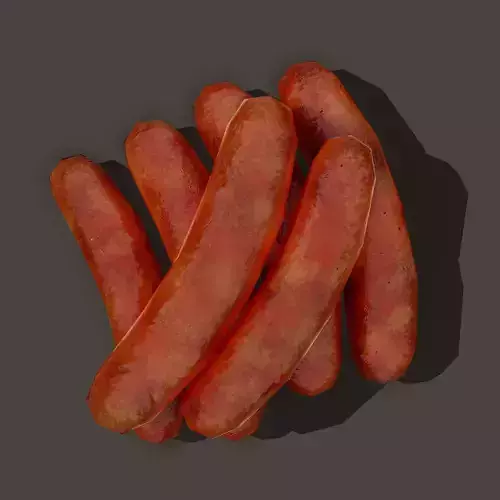 Sausages Low-poly 3D model