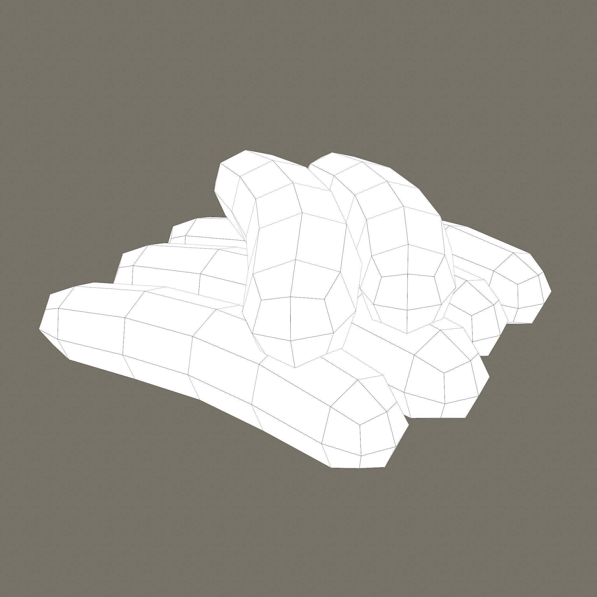 Sausages Low-poly 3D model_32