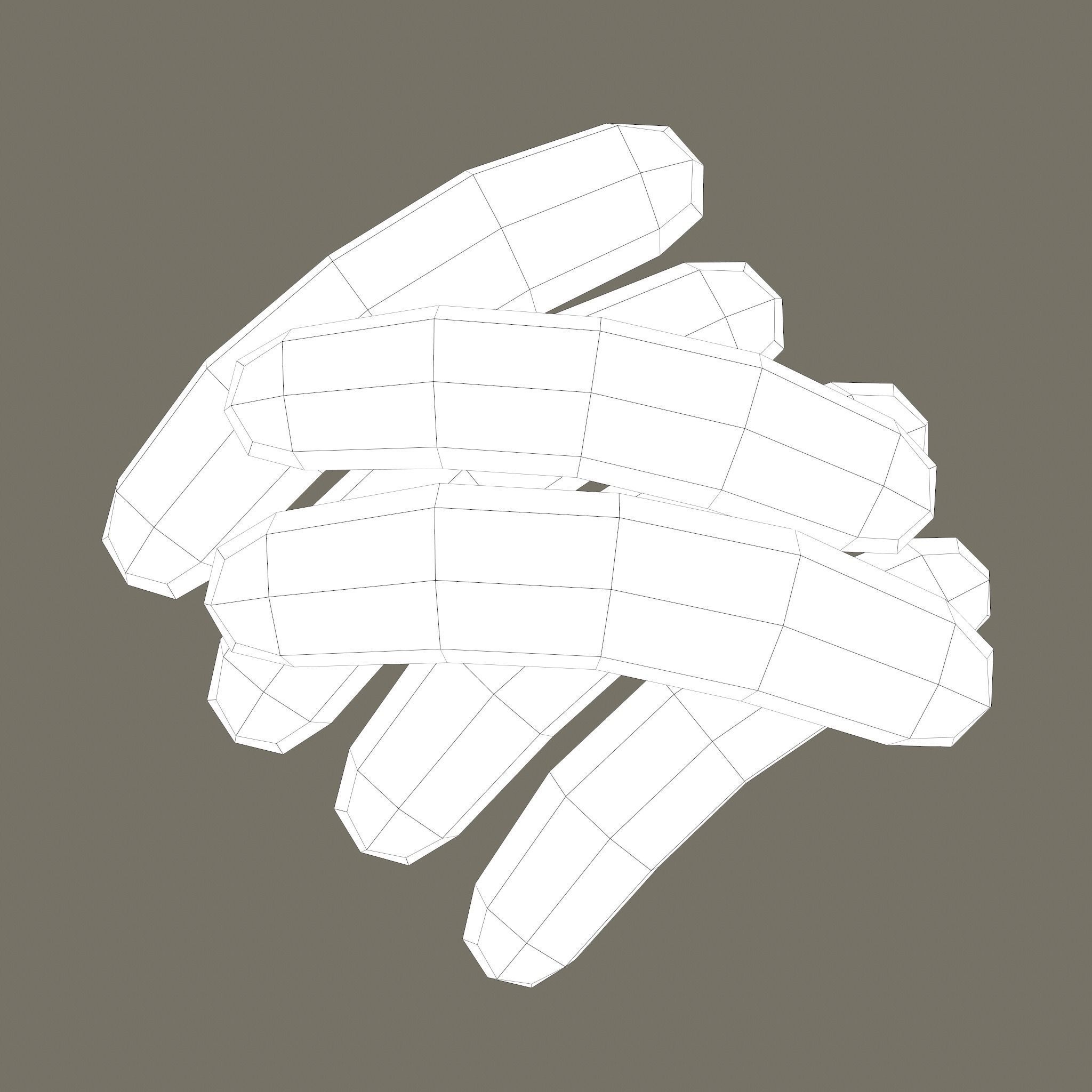 Sausages Low-poly 3D model_21