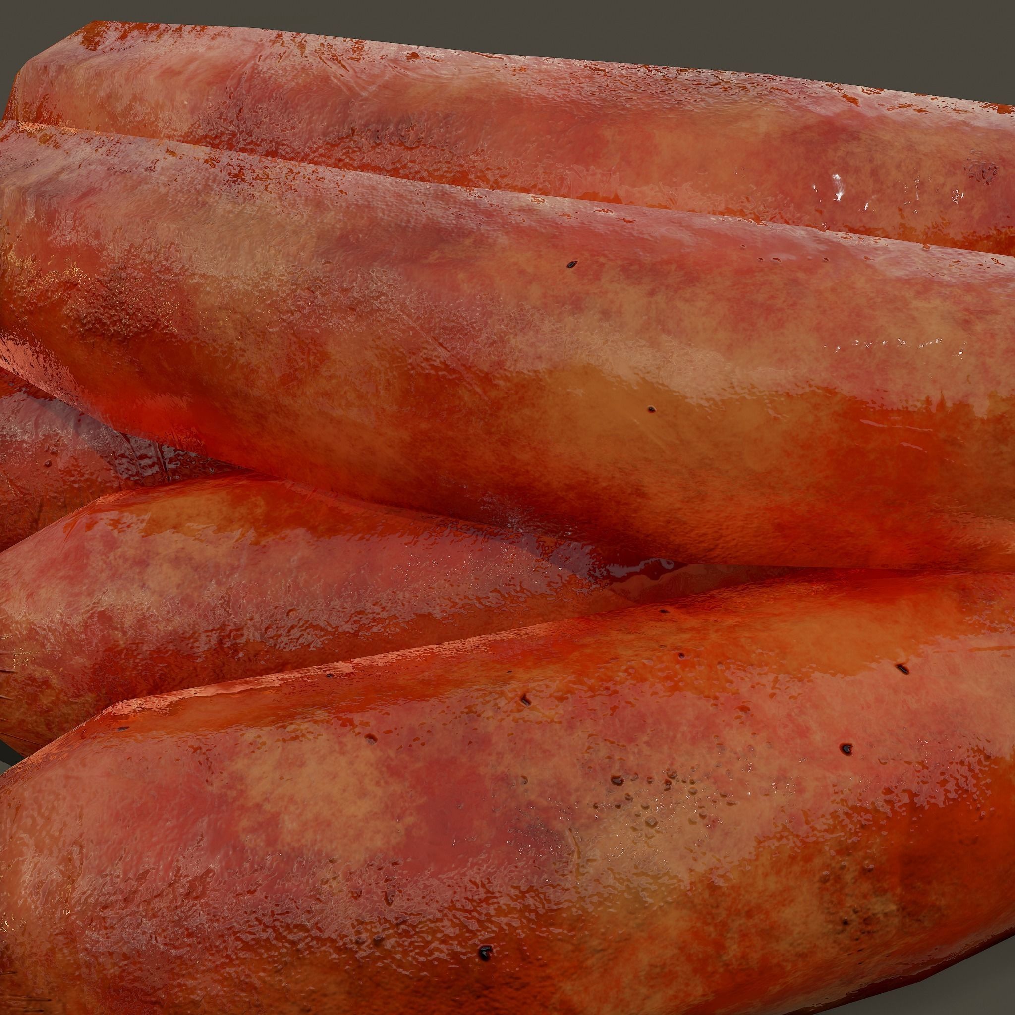 Sausages Low-poly 3D model_15
