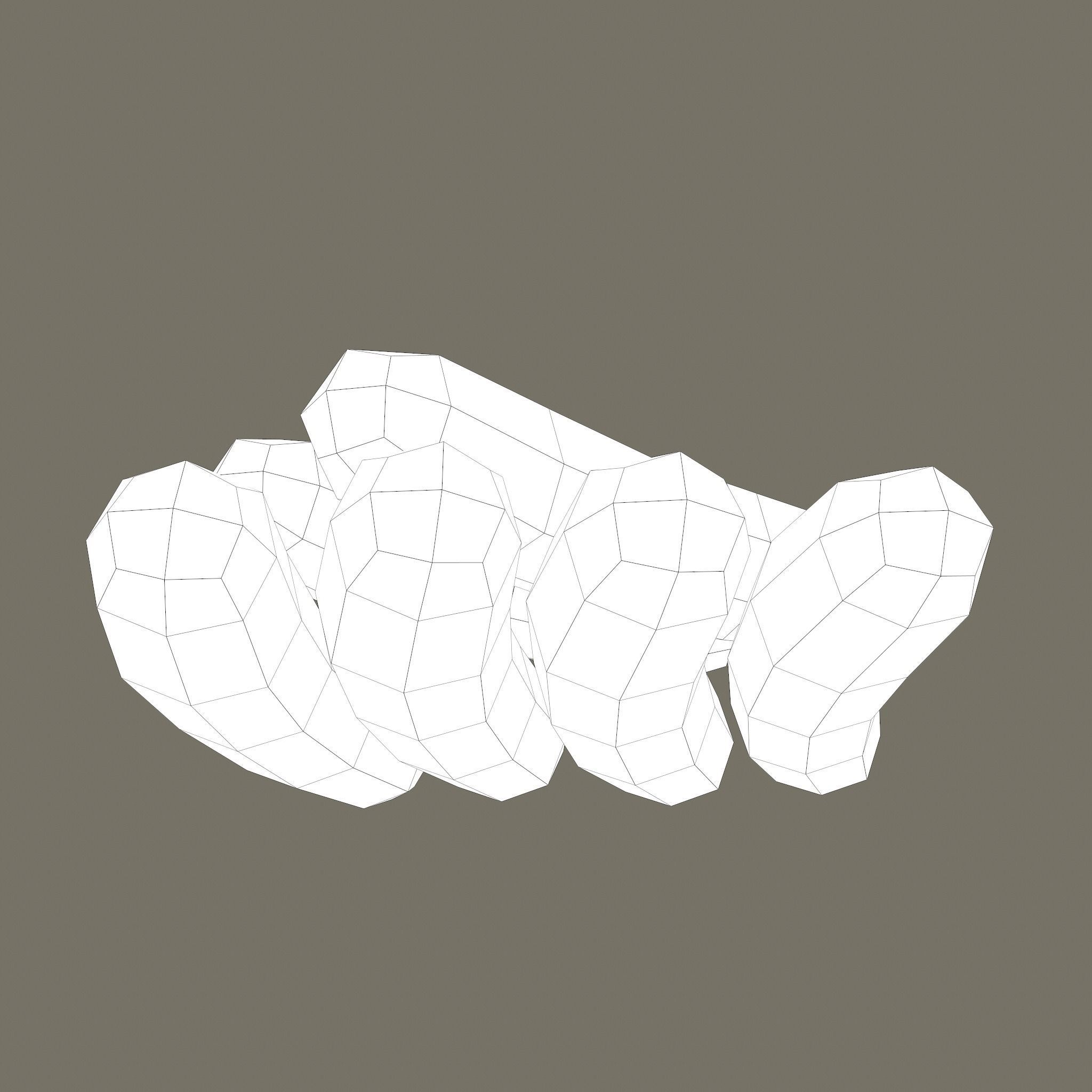 Sausages Low-poly 3D model_27