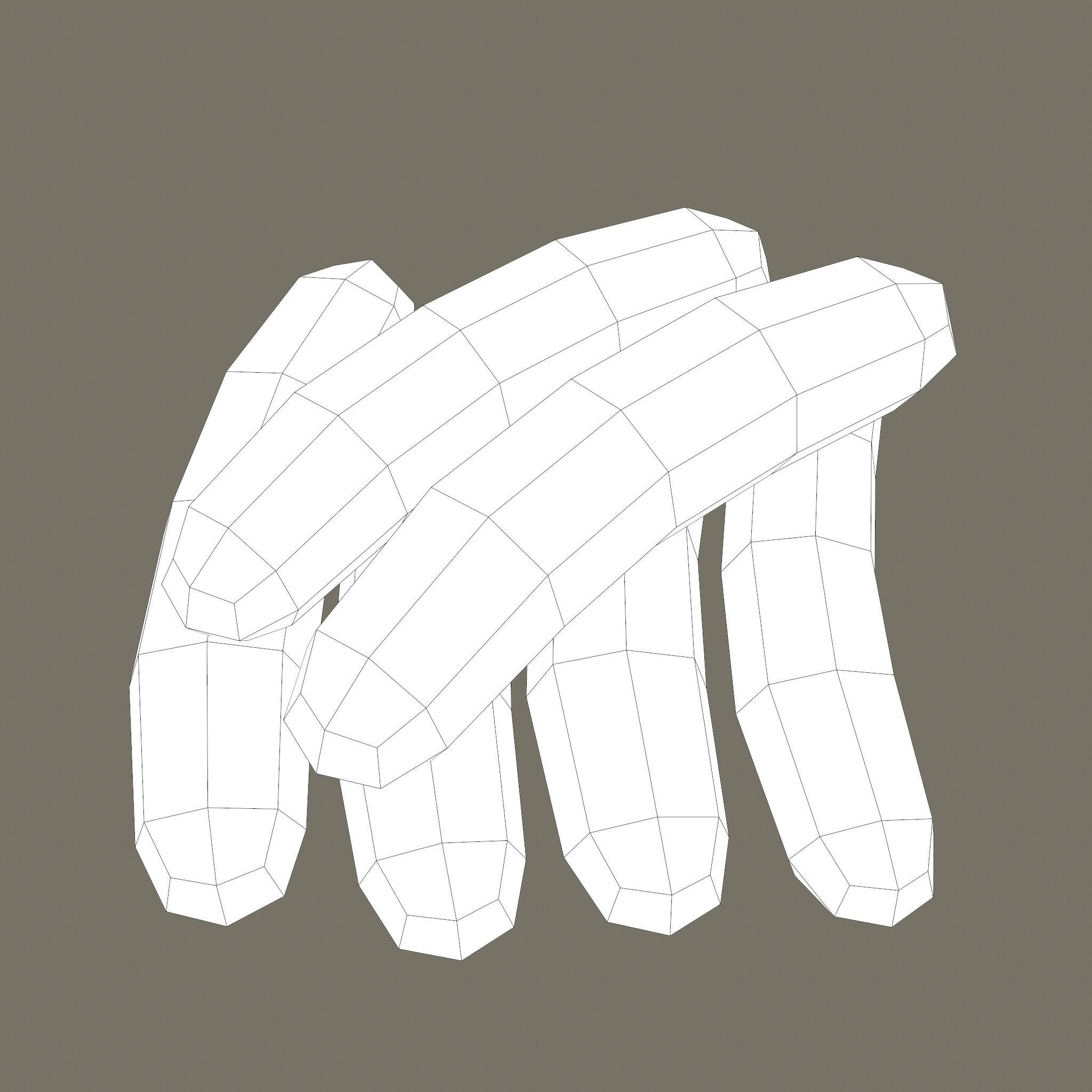 Sausages Low-poly 3D model_23