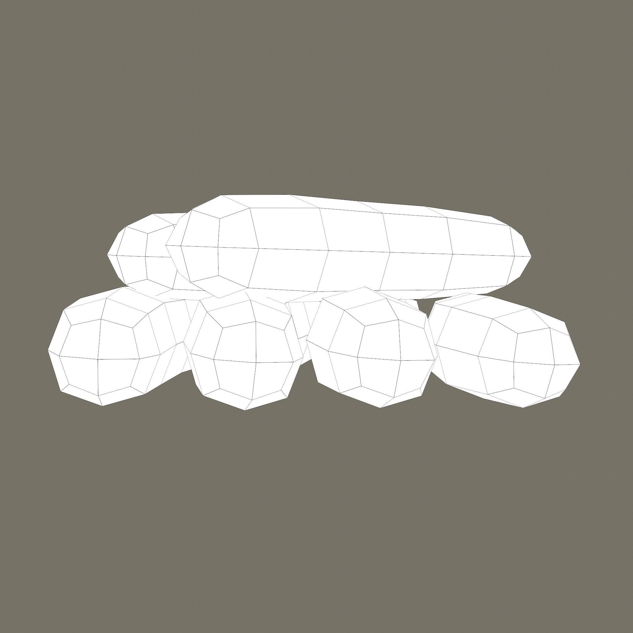 Sausages Low-poly 3D model_26