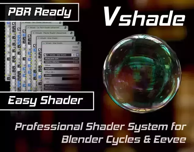 VSHADE Professional Shader System for Blender Cycles and Eevee 3D model