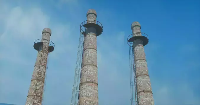 Boiler chimney 3D model