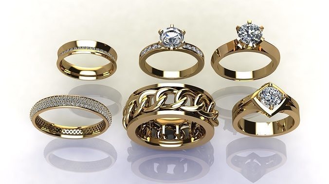 Gold Rings Collection 
