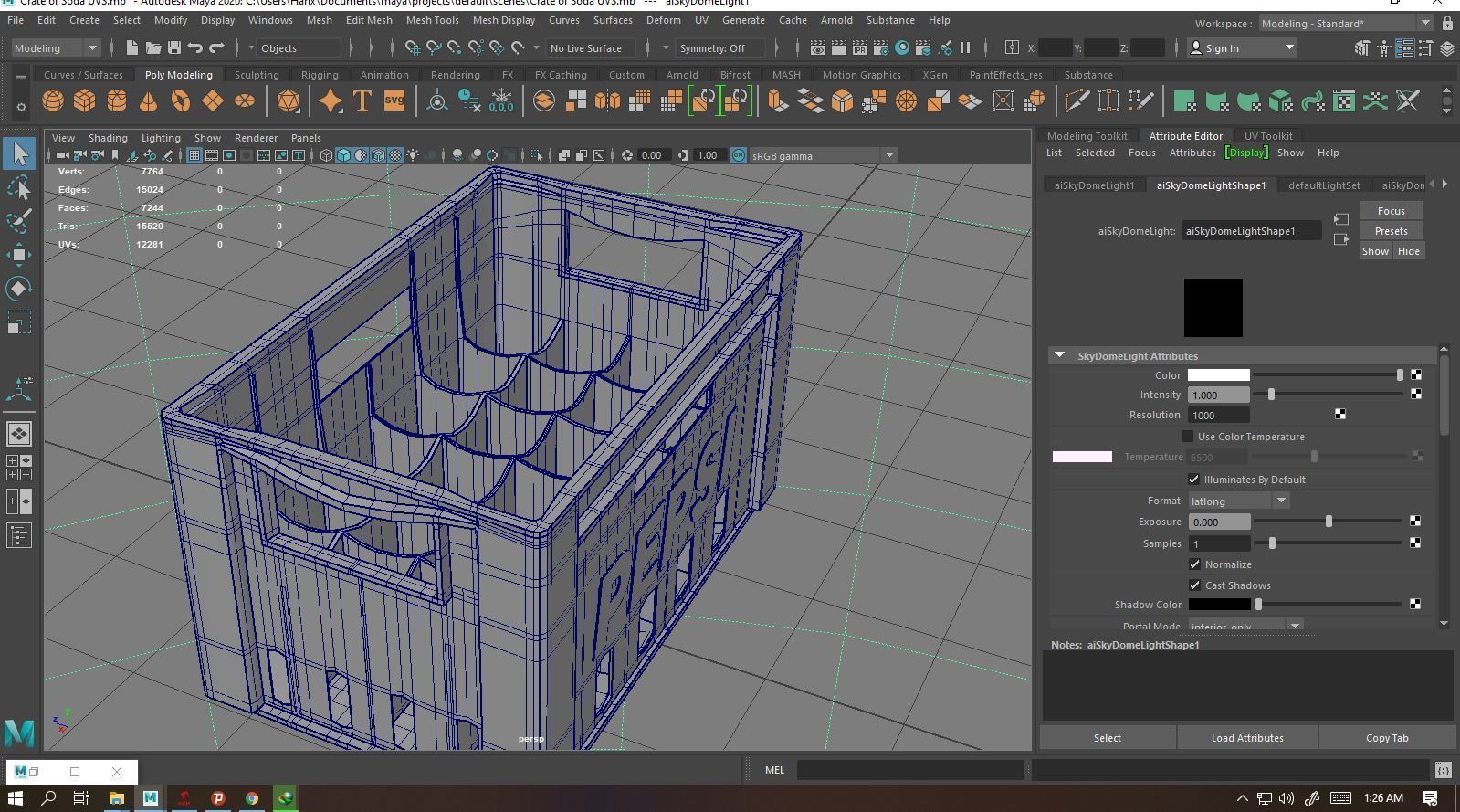 Pepsi Crate Low-poly 3D model_5