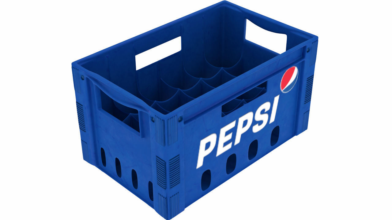 Pepsi Crate Low-poly 3D model_6