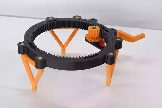 Fully 3D-printable turntable 3D print model