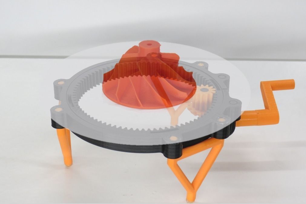 Fully 3D-printable turntable 3D print model_5