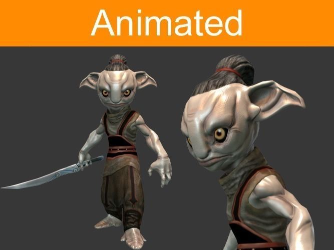 Character Forest Guard Free low-poly 3D model