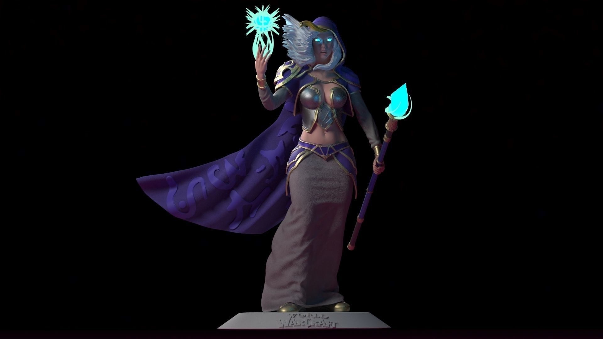 Jaina Proudmoore 3D print model 3D print model_4