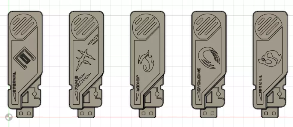 Kamen Rider W Double Gaia Memory 3D print model_0