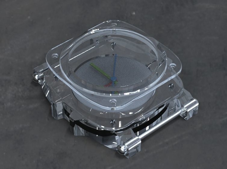 Crystal Sapphire Watch Case for ENLOONG 3D print model_22